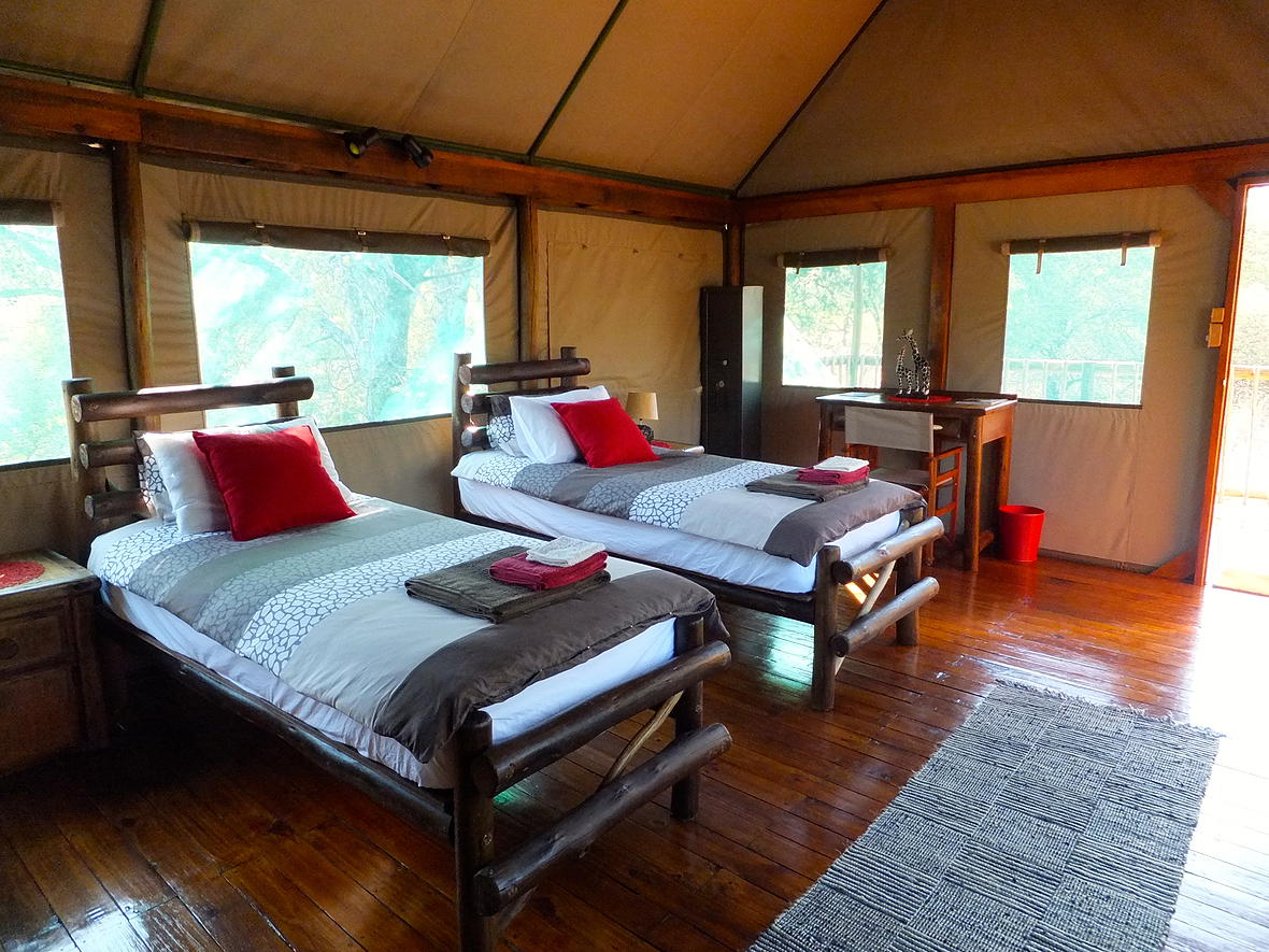 WOODEN TENTED ROOM